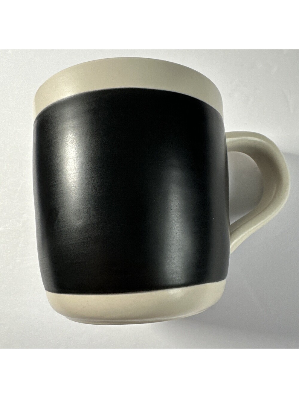 Starbucks 2009 Celebration Chalkboard Coffee Mug 18 oz Black Ivory Ceramic EUC